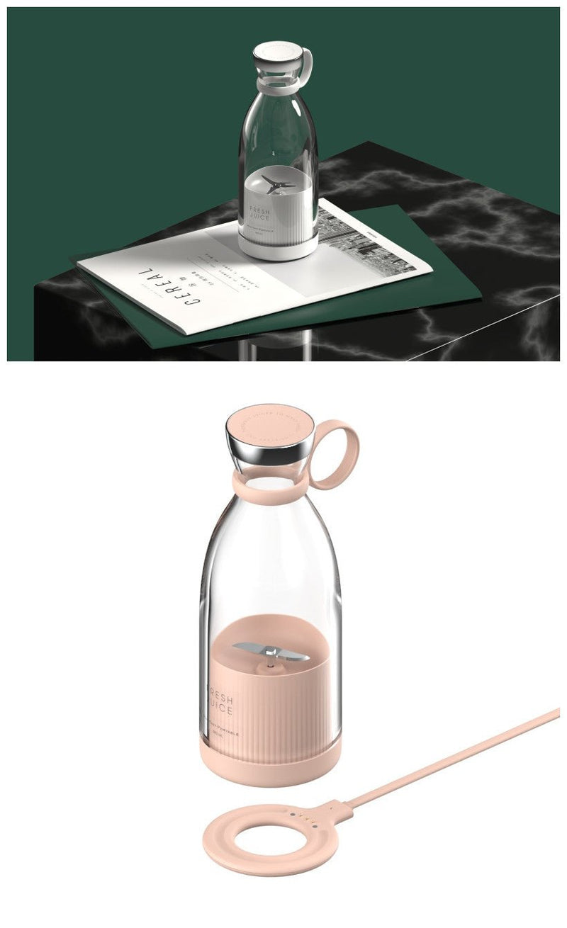Portable Mini Blender – 350ml USB Rechargeable