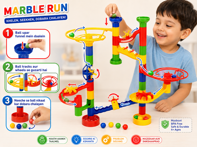 46PCS Marble Run Building Set – NO.8204