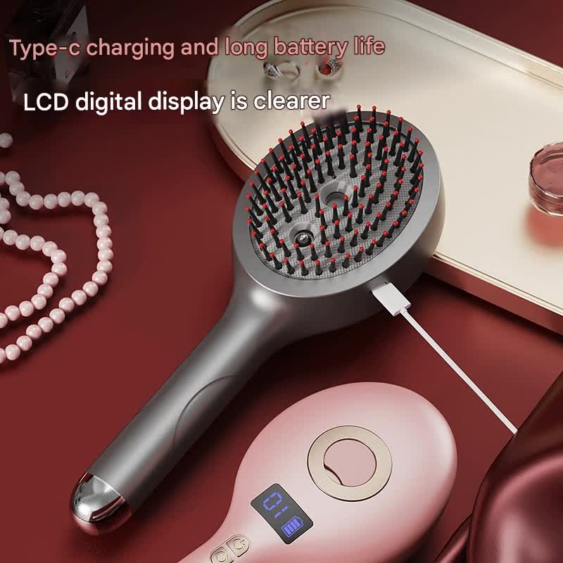 Electric Massage Spray Comb – 3-in-1 Hair Care Brush
