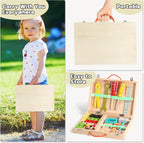 34PCS Wooden Simulation Toolbox Toy