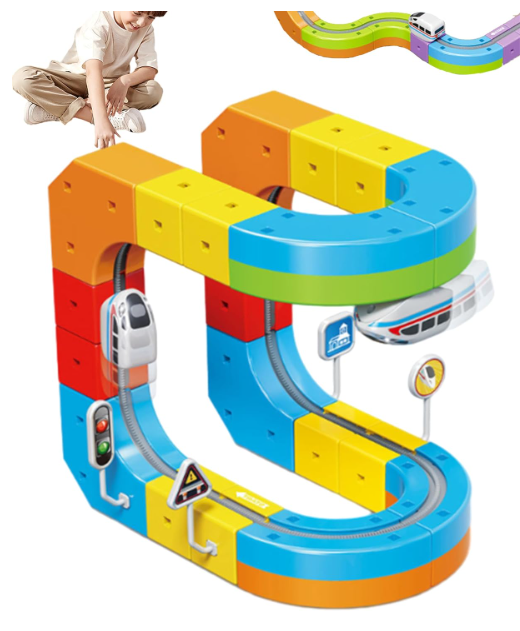 Magnetic Modular Track Car Set