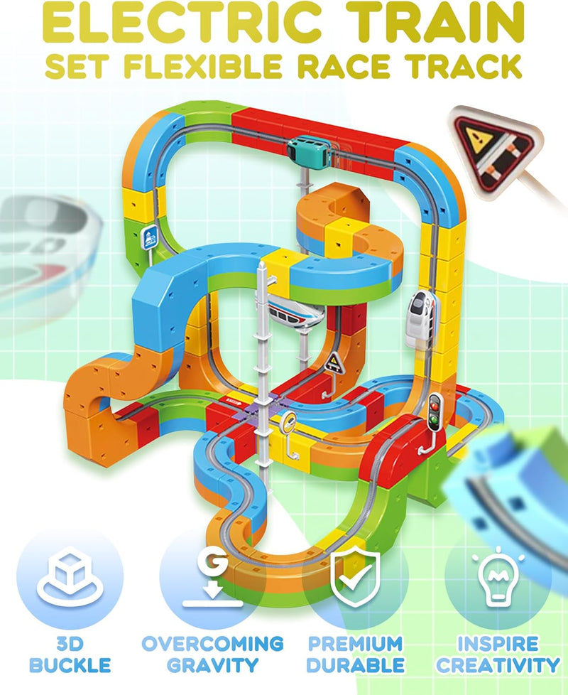Magnetic Modular Track Car Set